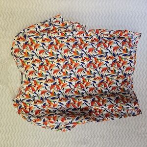 Colorful Leaf Print Blouse